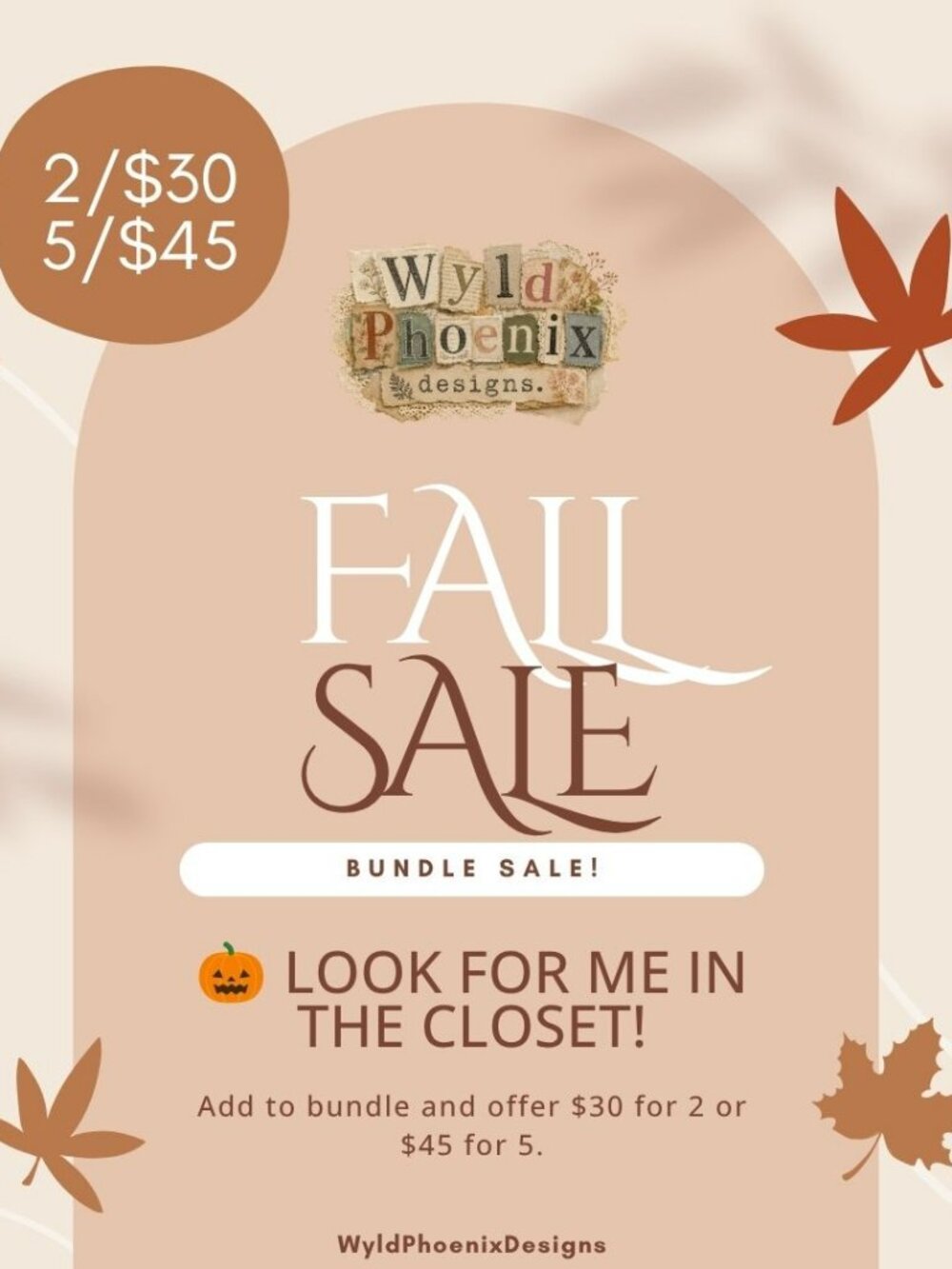 🎃 Mix n Match 2 for $30 or 5 for $45 Fall Bundle Sale! 🎃